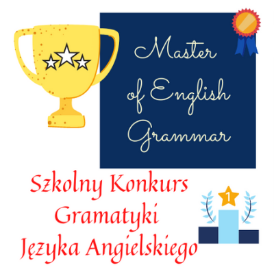 Logo szkolnego konkursu Master of English Grammar